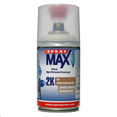 Spraymax 2K PEspray filler l.grå 250 ml