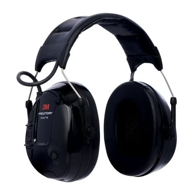 3M Peltor ProTac III-headset, 26 dB, smidiga kåpor, svart, hjässbyg