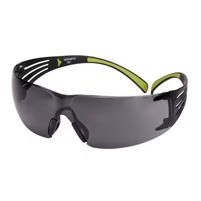 3M SecureFit 400 skyddsglasögon, svart/grön båge, reptåliga/anti-fog
