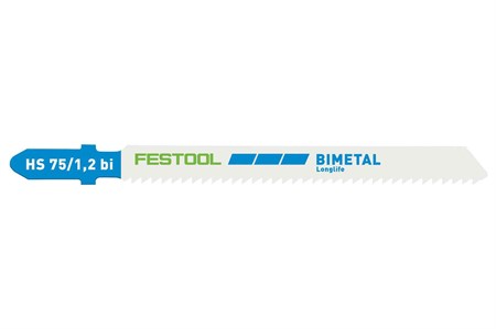 Festool Sticksågsblad METAL STEEL/STAINLESS STEEL HS 75/1,2 BI/5