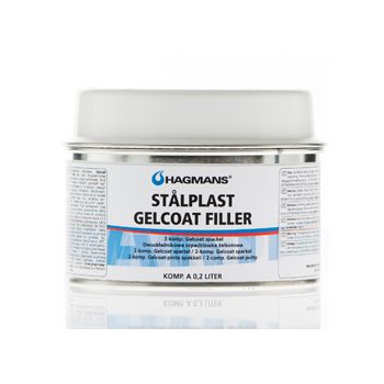 Hagmans Stålplast Gelcoat Filler Vit 0,2L